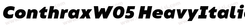 ConthraxW05 HeavyItalic Regular字体转换